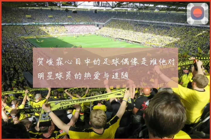 贺峻霖心目中的足球偶像是谁他对明星球员的热爱与追随